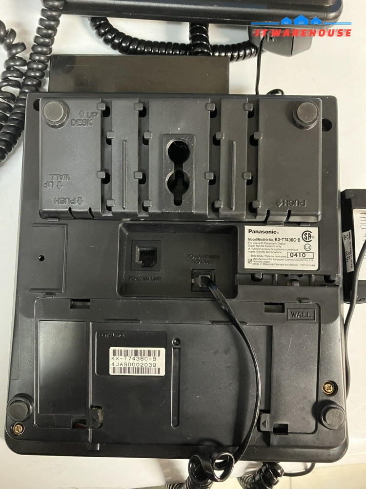 Lot Of 3X Panasonic Black Digital Telephone (2 Unit Kx-T7453 & 1 Kx-T7436)