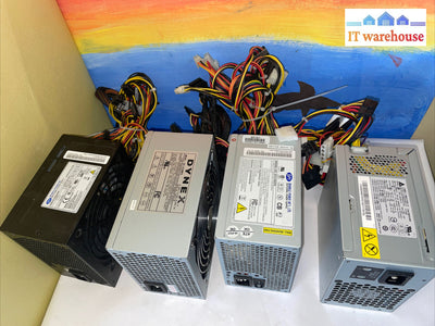 Lot Of 4 Atx Power Supply 340-520W Psu With 6 Pin Pcie Connector