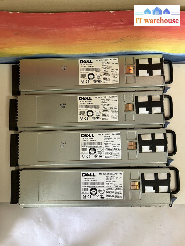 ~ Lot Of 4 Dell Poweredge Server Power Supply Module 550W Aa23300 0Jd090 Jd090