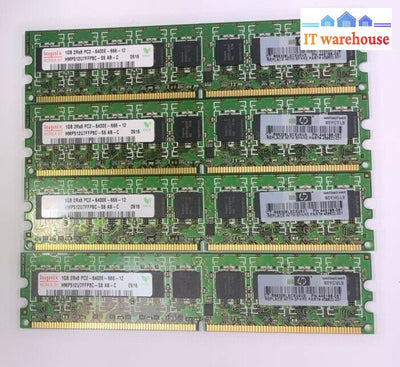 Lot Of 4 Hynix 1Gb Pc2-6400 Ddr2-800Mhz Cl6 240P Dimm Memory (Ecc Unbuffered)