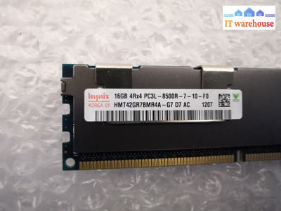 + Lot Of 4 Hynix Hmt42Gr7Bmr4A-G7 16Gb 4Rx4 Ddr3 Pc3L-8500R 1066Mhz Ram @@@