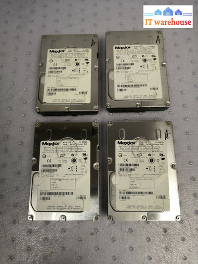 + Lot Of 4 Maxtor Atlas 10K 300Gb 10000Rpm 3.5’ Sas Server Hard Drive 0G8774