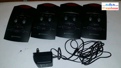 Lot Of 4 Plantronics S11 Office Telephone Answering System Base