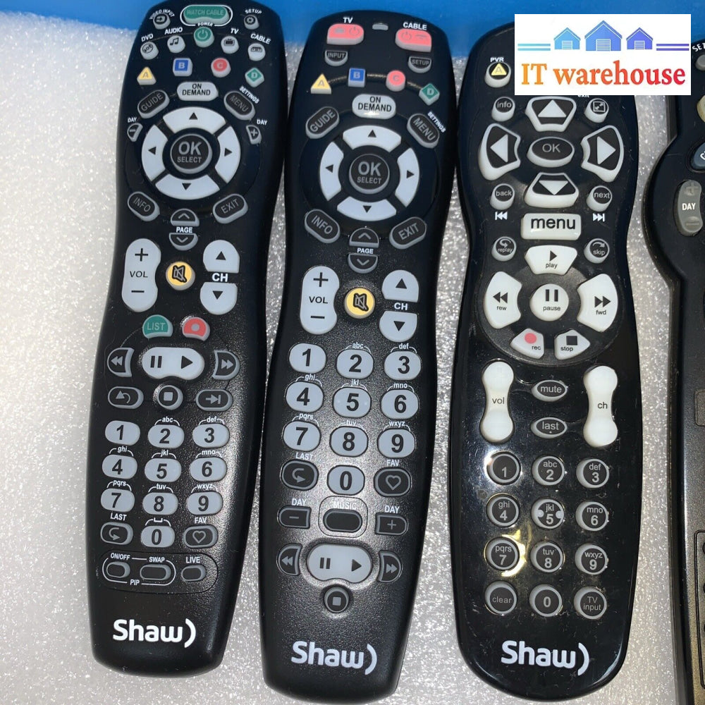 (Lot Of 4) Shaw Cable Remote Controls