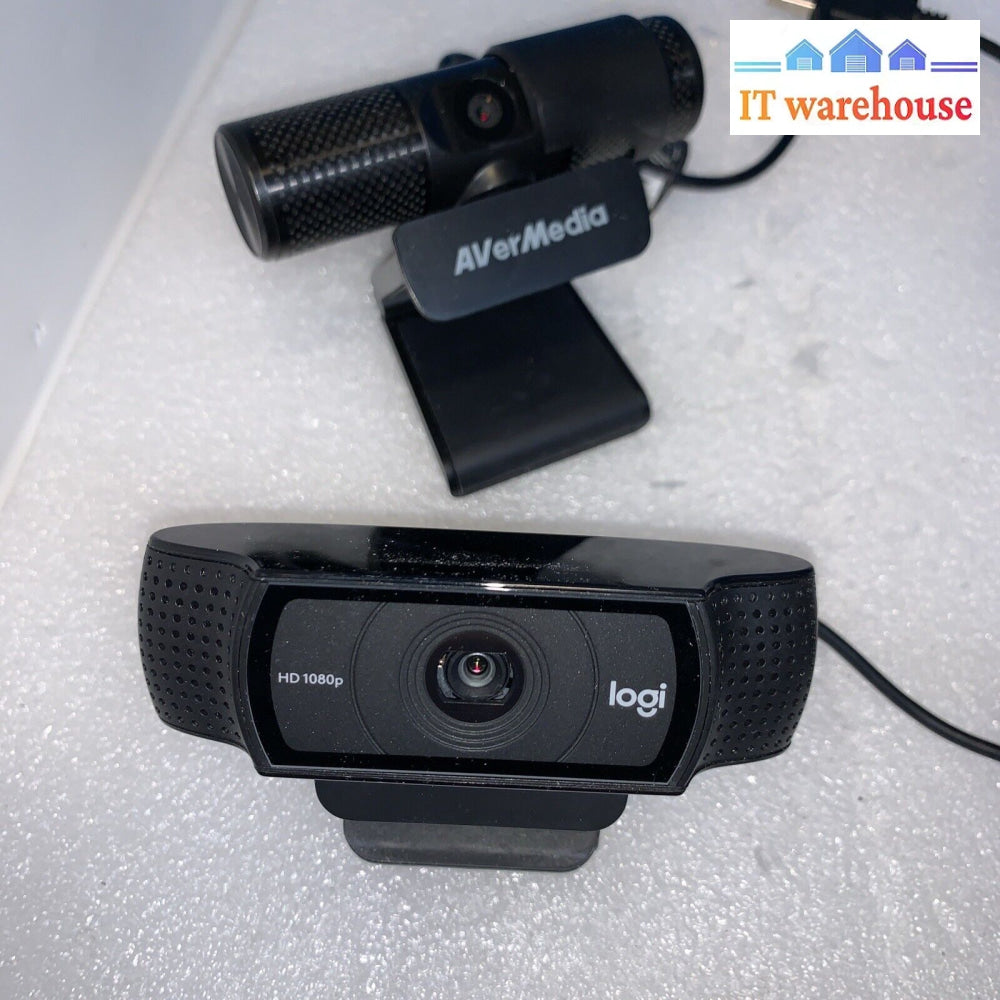 Lot Of 4 Usb Webcam 2X Logitech Logi And Other Brands