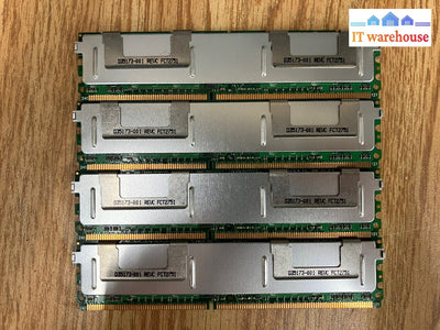 ~ Lot Of 4X Adata 512Mb 1Rx8 Pc2-5300F-555-11-A0-D0 804Tu Sc2Pe1909 Server Ram