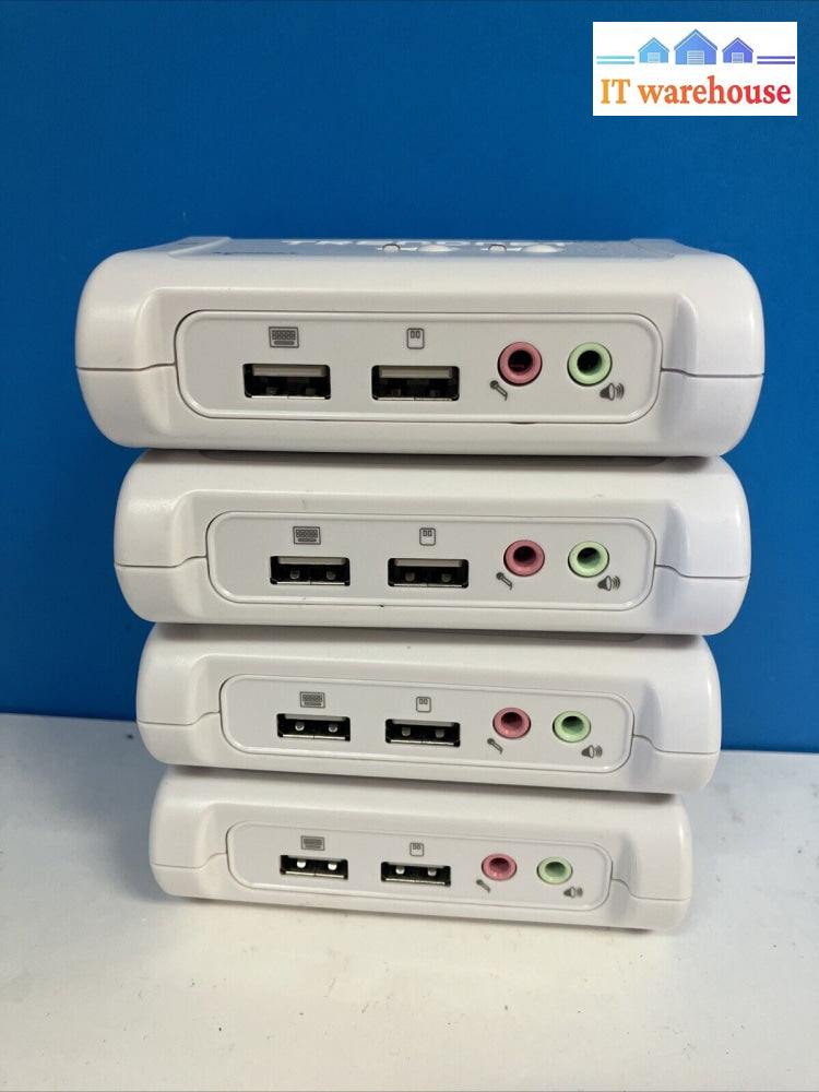 (Lot Of 4X) Trendnet 2-Port Usb Kvm Switch Tk-209K ~