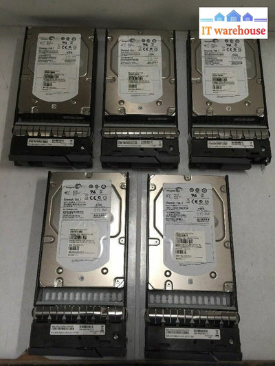 + Lot Of 5 St3300657Ss 300G 15K Sas Hdd Ibm 45E7953 W/ Tray 0942842 - 11