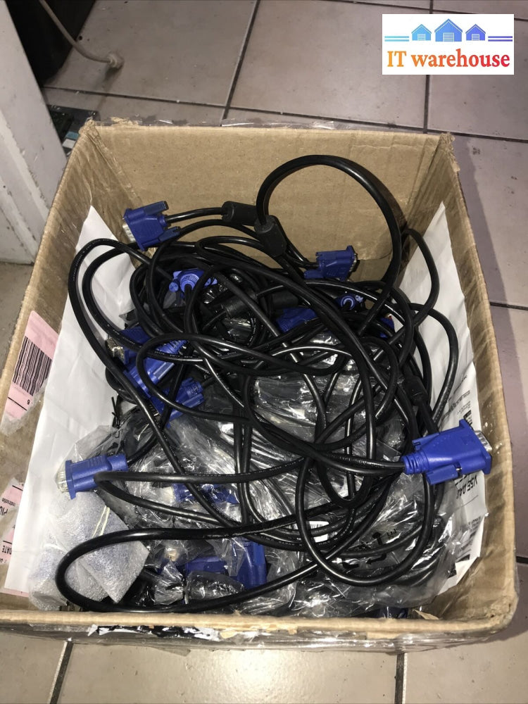 Lot Of 50 Desktop Vga Cables