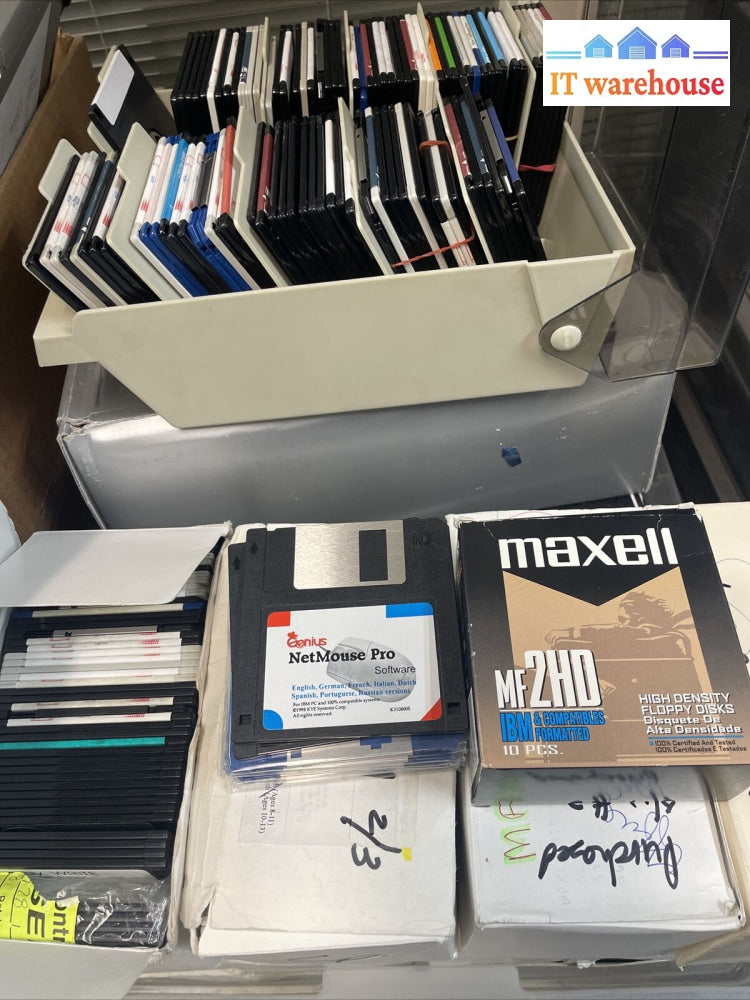 Lot Of 500 Used Random Disks Diskettes 3.5 Discs Vintage Software Blanks