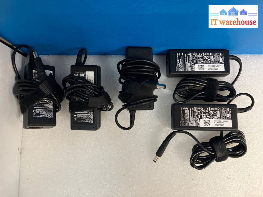 ~ (Lot Of 5X) Dell 1Xrn1 65W 19.5V 3.34A Ac Adapter Da65Nm111-00 Laptop Charger