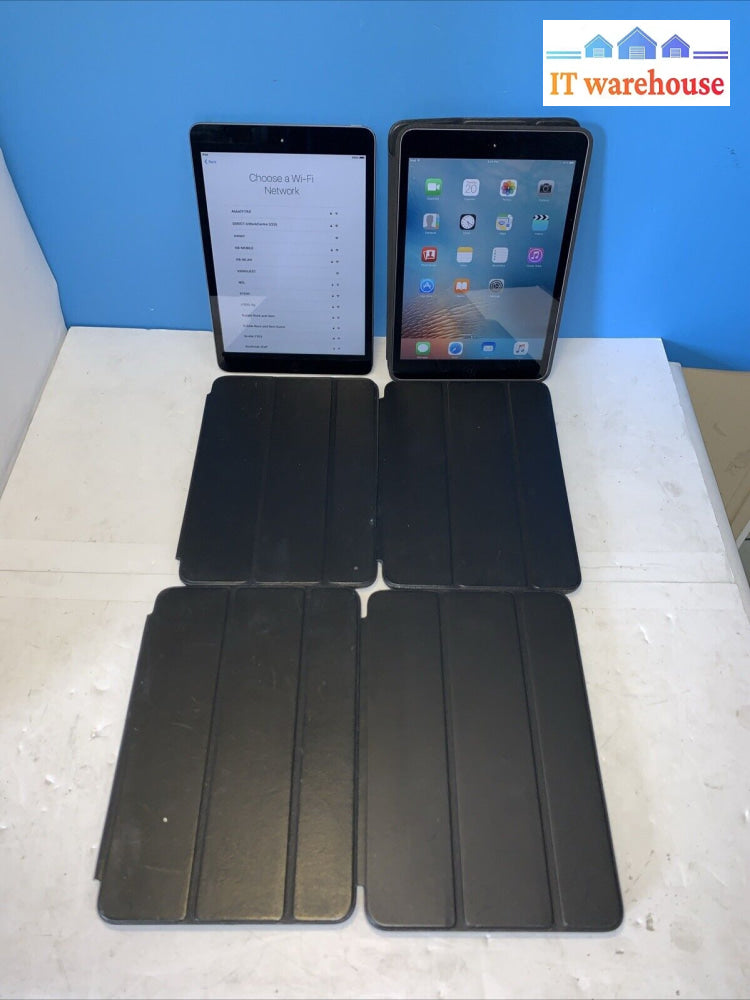 Lot Of 6 Apple Ipad Mini A1432 16Gb Wi-Fi 7.9 Inch Space Gray -Good Condition