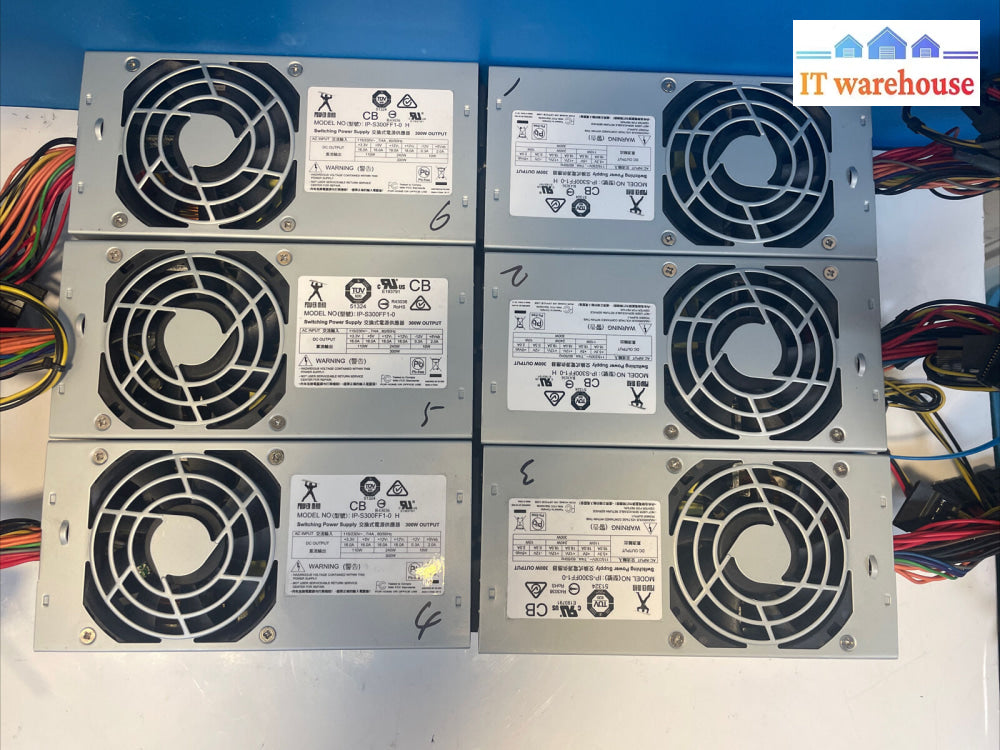 * Lot Of 6 Power Man 300W Sff Supply Atx Psu Ip-S300Ff1-0