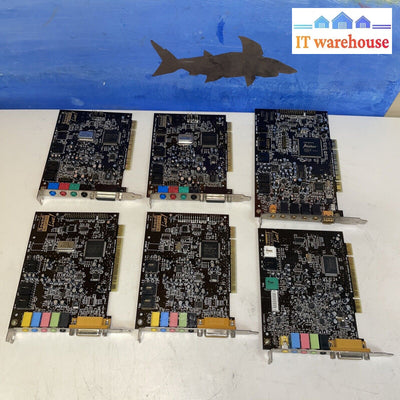 Lot Of 6 Sound Audio Card Full Height