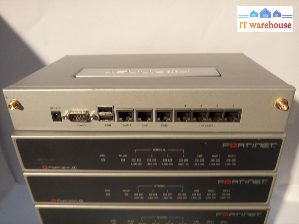 - Lot Of 7 Fortinet Fortiwifi-60 Vpn Firewall Security Appliance Fw-60