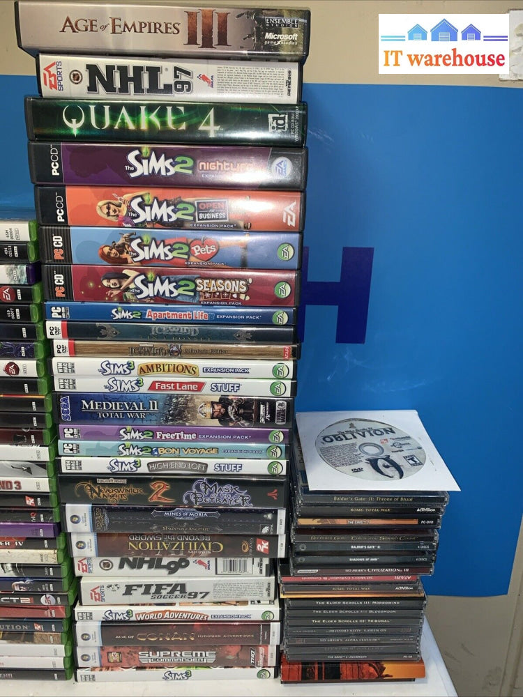 Lot Of 70 + Xbox 360 Games And Pc