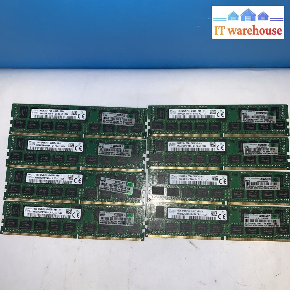 (Lot Of 8) 16Gb 2Rx4 Pc4-2400T Ddr4 Hma42Gr7Afr4N-Uh Skhynix Ram (For Servers)