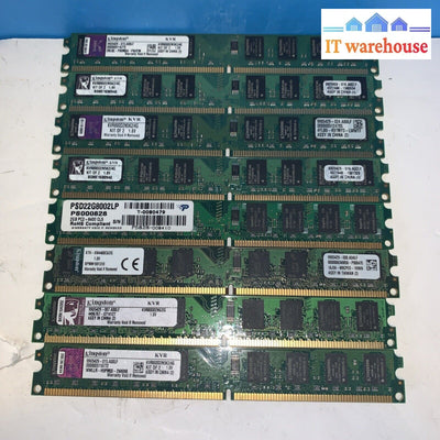 Lot Of 8 2Gb Ddr2 800Mhz Kingston Kvr Kvr800D2N5K2/4G And Others Low Profice