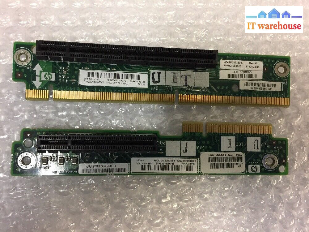 - Lot Of 8 Hp Proliant Dl360 G5 Pci & Pci-E Riser Boards 419192-001 412200-001