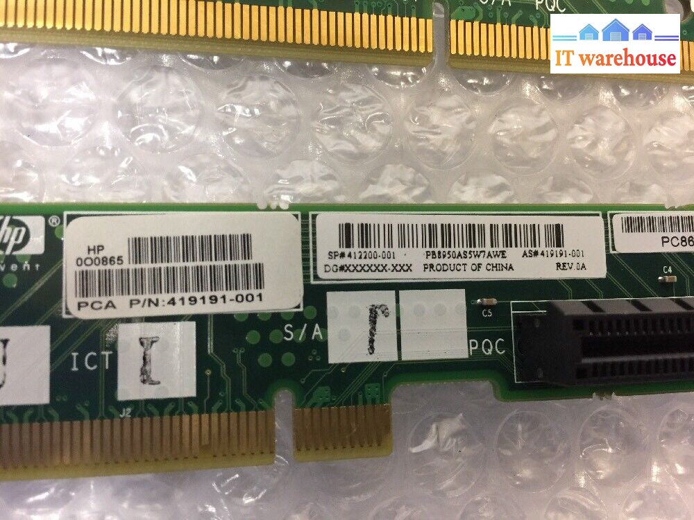 - Lot Of 8 Hp Proliant Dl360 G5 Pci & Pci-E Riser Boards 419192-001 412200-001