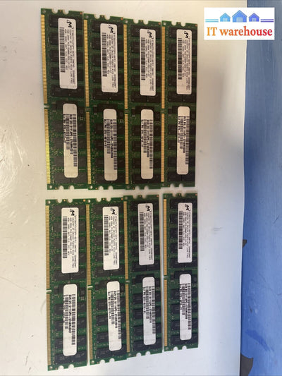 Lot Of 8X 4Gb Micron/Sun Mt36Htf51272Py-667E1 Pc2-5300P Ddr2-667Mhz Server Ram