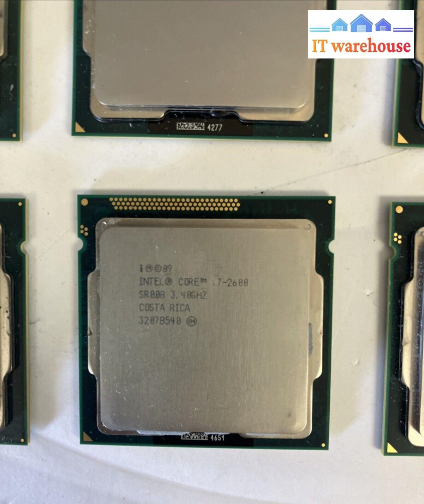 (Lot Of 9X) Intel Core I7-2600 3.40Ghz 4-Core Lga 1155 Cpu Processor Sr00B -