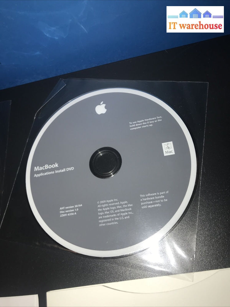 Mac Os X & Application Install Dvd Version 10.5.6 Disc Multilingual 2009