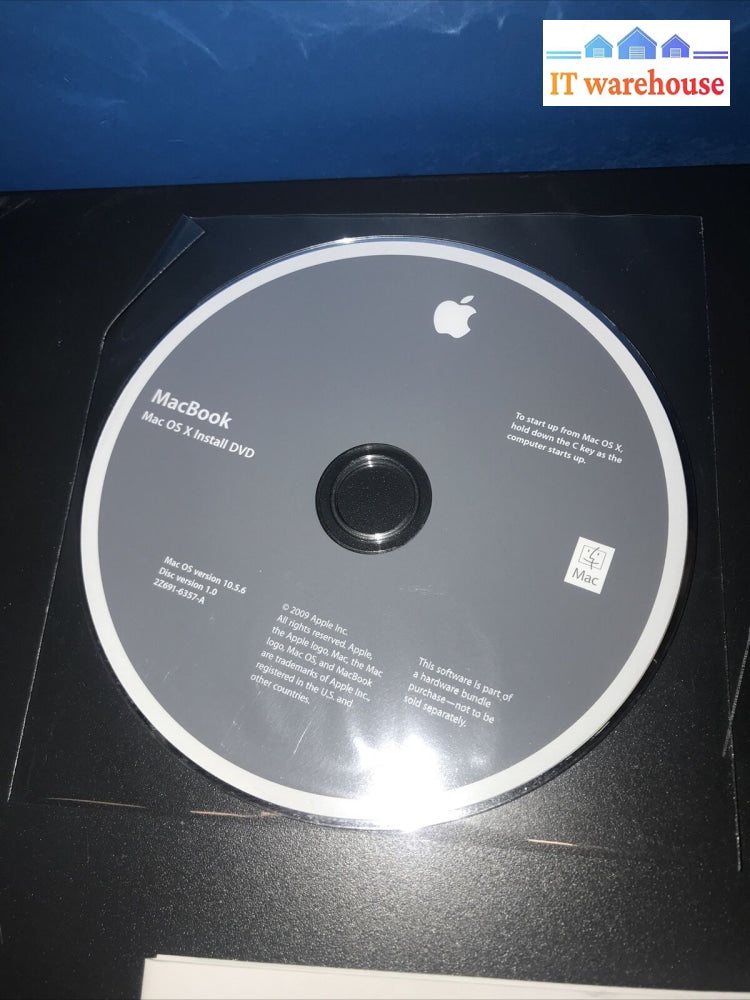 Mac Os X & Application Install Dvd Version 10.5.6 Disc Multilingual 2009