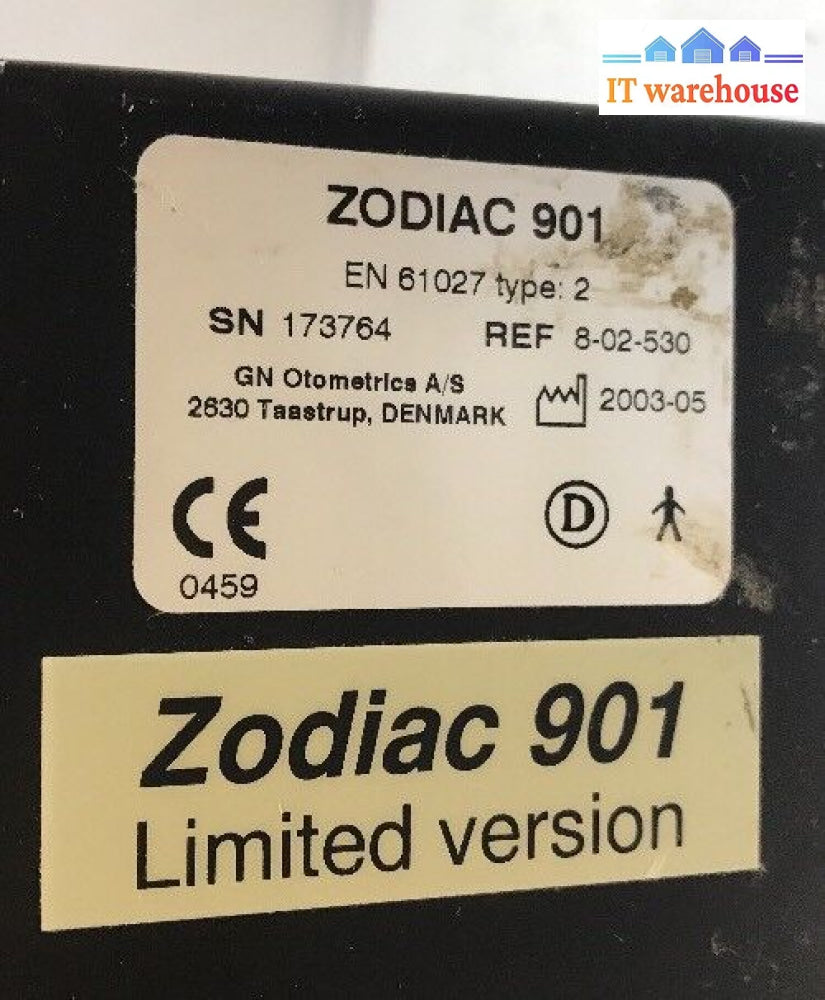 * Madsen Zodiac 901 Middle Ear Analyzer Tympanometer As Is