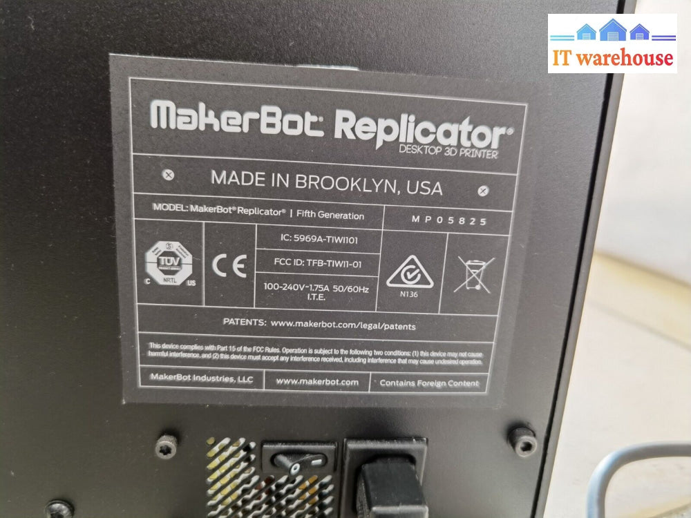 $ Makerbot Replicator 5Th 3D Printer & Digitizer Scanner