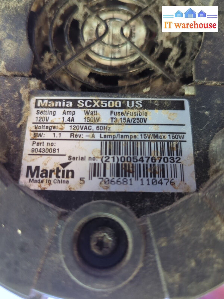 - Martin Mania Scx500 Scanner # 92-A6