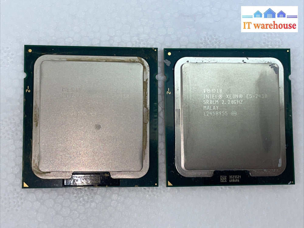 Matched Pair Intel Sr0Lm Xeon E5-2430 2.2 Ghz Lga 1356 Server Cpu Processor