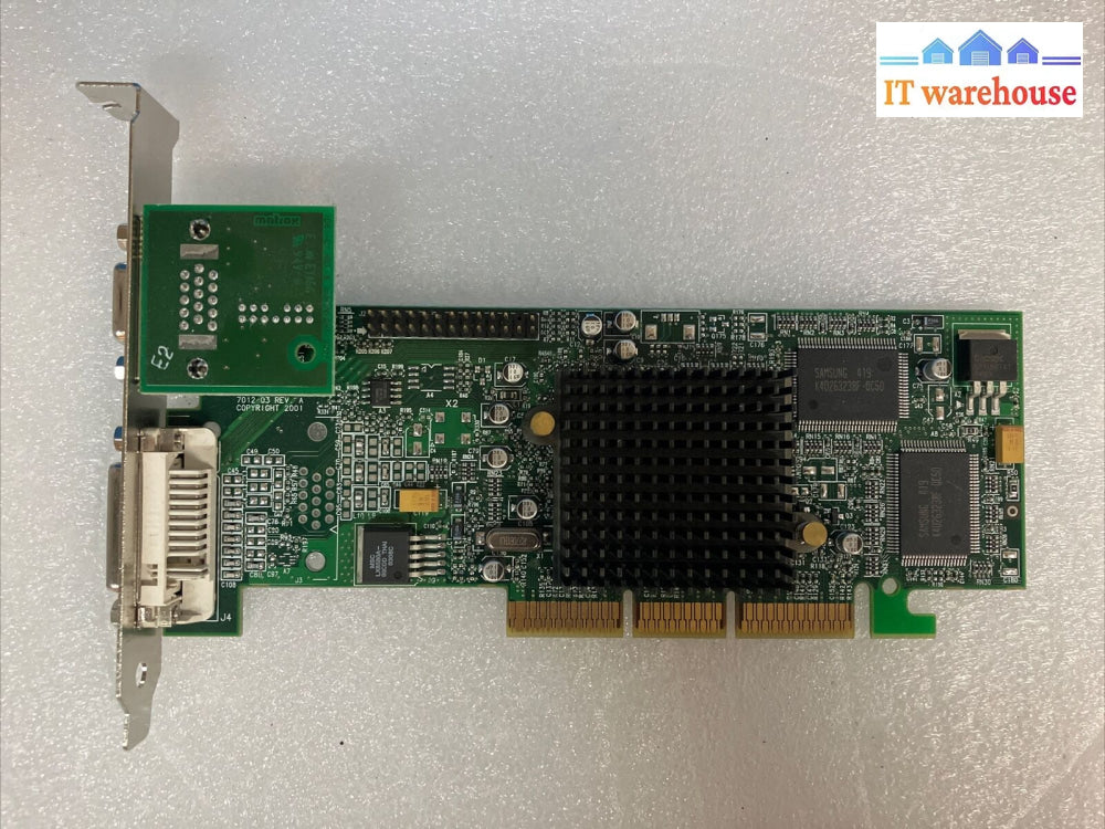 Matrox Graphics Mgi G55 + Mdha32Db 32Mb Video Card F7012-03 Rev A~