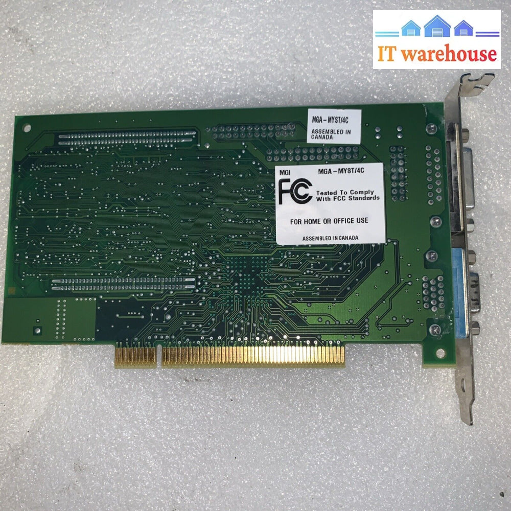 Matrox Mystique Mga-Myst/4C Video Card Gpu