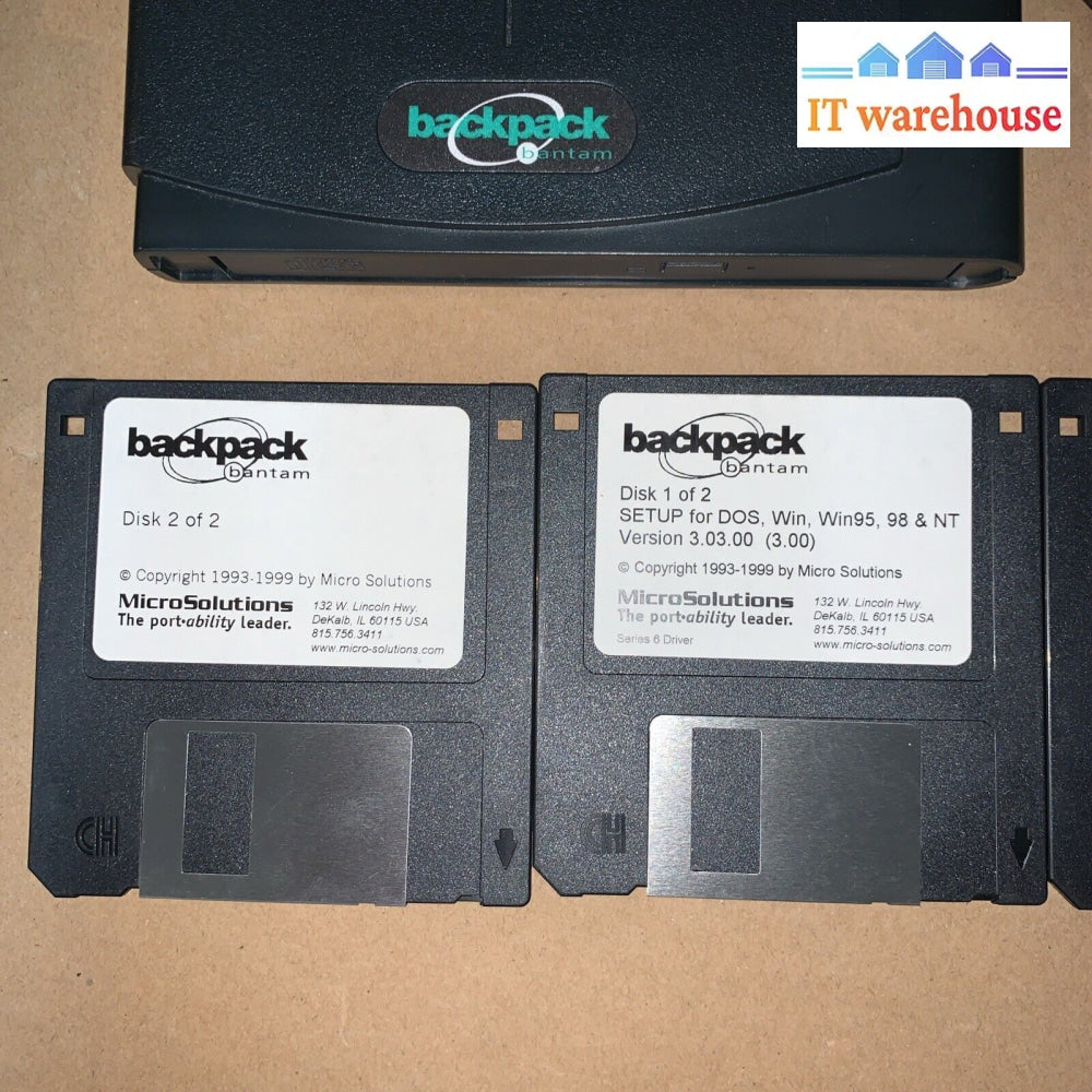 Micro Solutions Backpack Bantam Cd-Rom Drive 181100