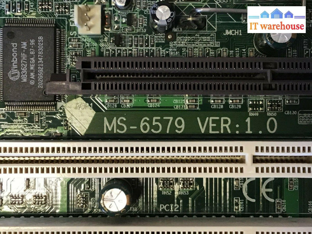 Micro-Star Ms-6579 Motherboard Socket 478 W/ Pentium 4 Cpu + I/O Plate Tested