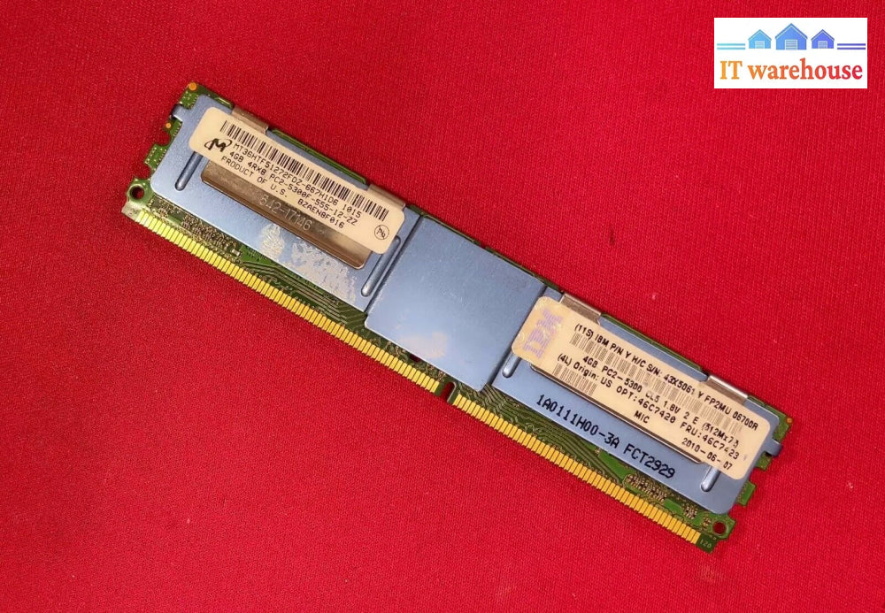 Micron Mt36Htf51272Fdz-667H1D6 4Gb Ddr2 Server Ram Memory (Server Ram)