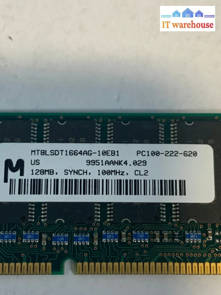 MICRON MT8LSDT1664AG-10EB1 128MB SDRAM 100MHZ Desktop memory