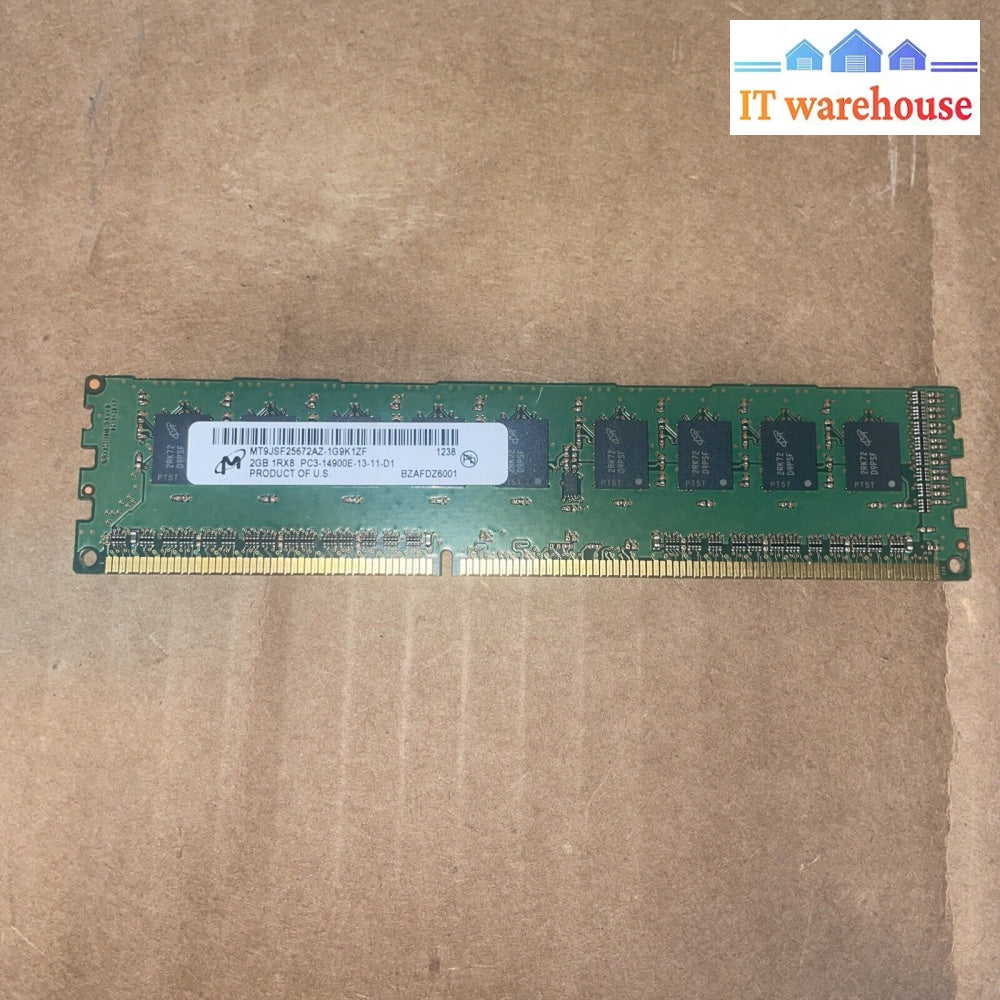 Micron Mt9Jsf25672Az-1G9K1Zf 2Gb 1Rx8 Pc3-14900E-13-13-D1