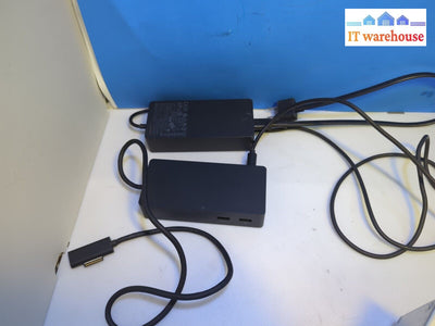 Microsoft 1661 Docking Station + 1749 15V 6A Adapter *Tested* -