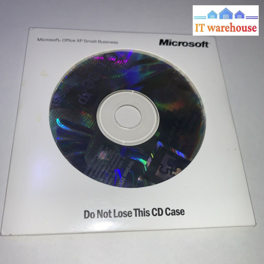 Microsoft Office Xp 2002 Small Business Edition W/ Product Key 2 Discs