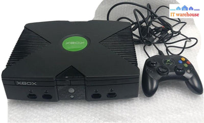 + Microsoft Original Xbox Console W/ Controller And Cables