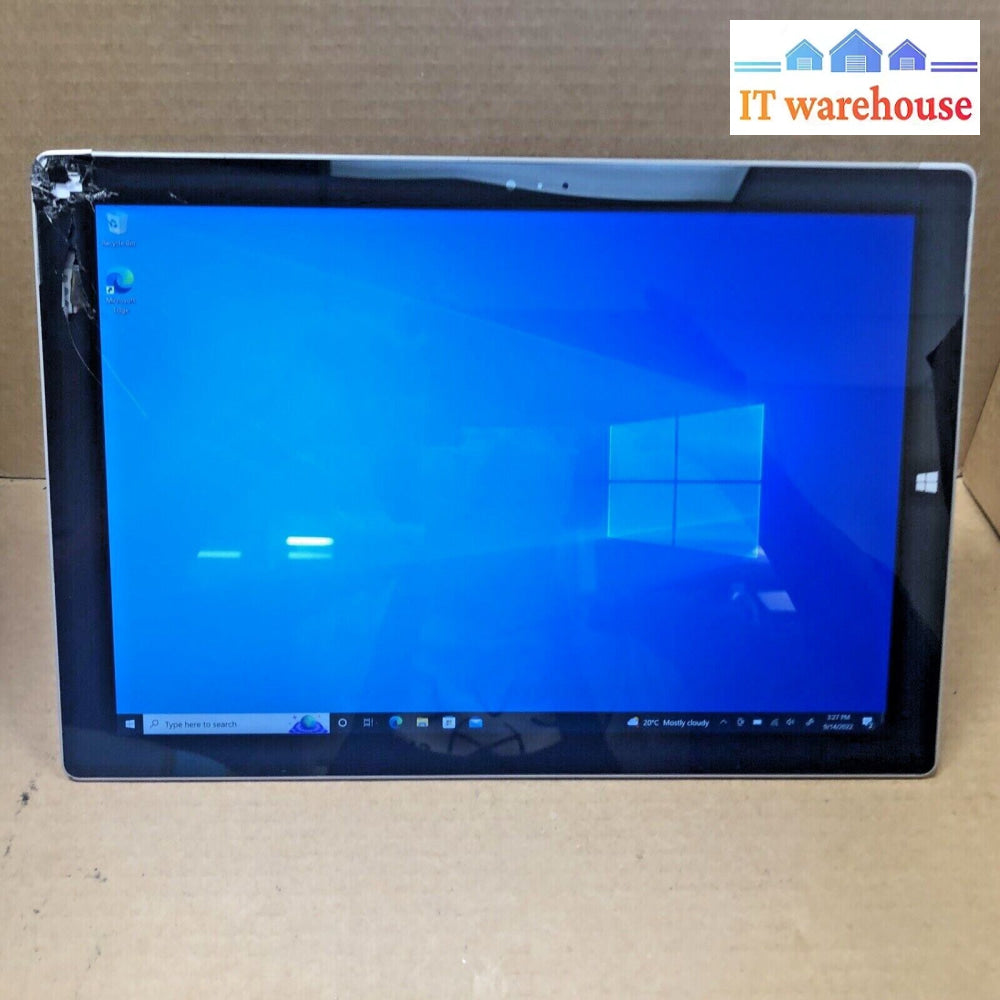 $ Microsoft Surface Pro 3 1631 I7 4020Y 1.5Ghz 4Gb/128Gb Ssd Win10 Pro - Cracked