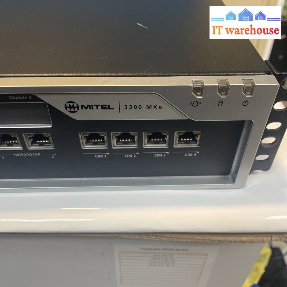 Mitel 3300 Icp Controller Mxe Telephone System - 50005080