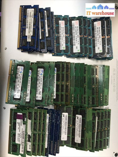 Mixed Lot Of 50 2Gb Ddr3 Pc3 Laptop Memory Sodimm Ram