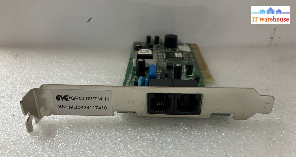 ~ Modem 56K Model: Gpc-92/Tmh1 Dual Port Gvc-Gpci-92/Tmh1 Rj11C