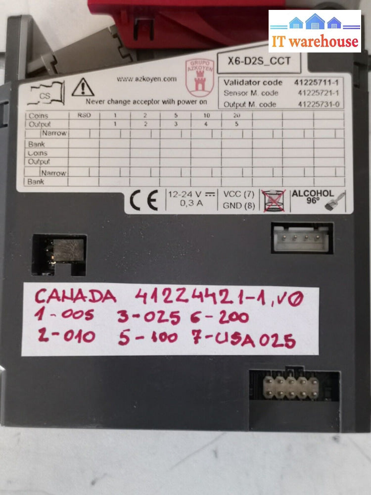 $ Modular X6-D2S Coin Validator