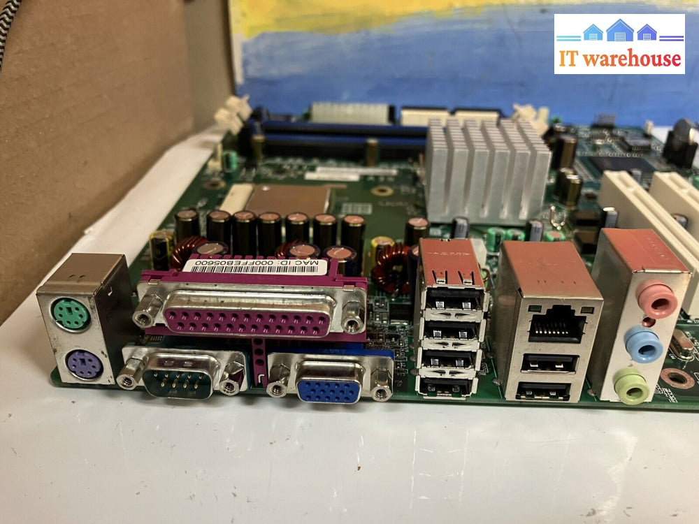 ~ Motherboard Hp Compaq Dx 2000 Nr146 Socket 478 + Intel Celeron Sl7Nv + Io Plate