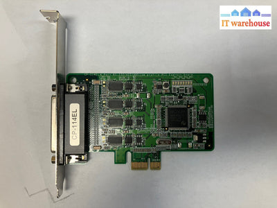 ~ Moxa Cp-114El V1.3 Pbc Pci-E Card Serial Adapter Pc Db44 Female Rs-232/422/485