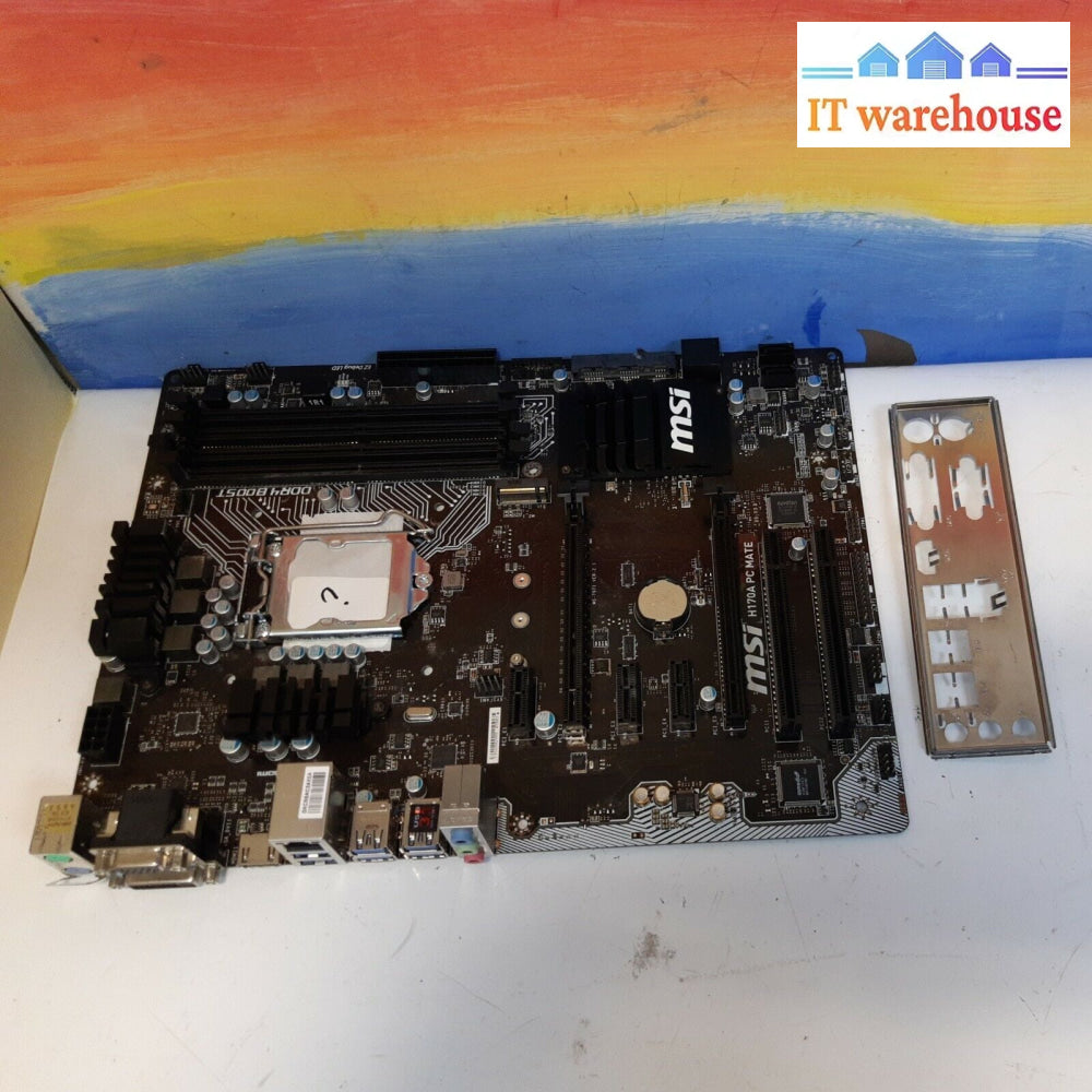 .Msi H170A Pc Mate Motherboard 1151 (As Is)